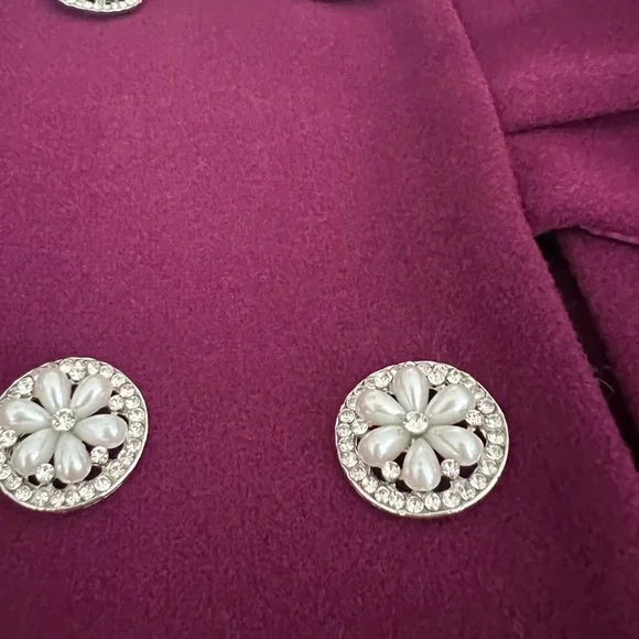 Dabuwawa Female Vintage 60/50 Era Exquisites Double Diamond Button Wool … - Picture 12 of 16
